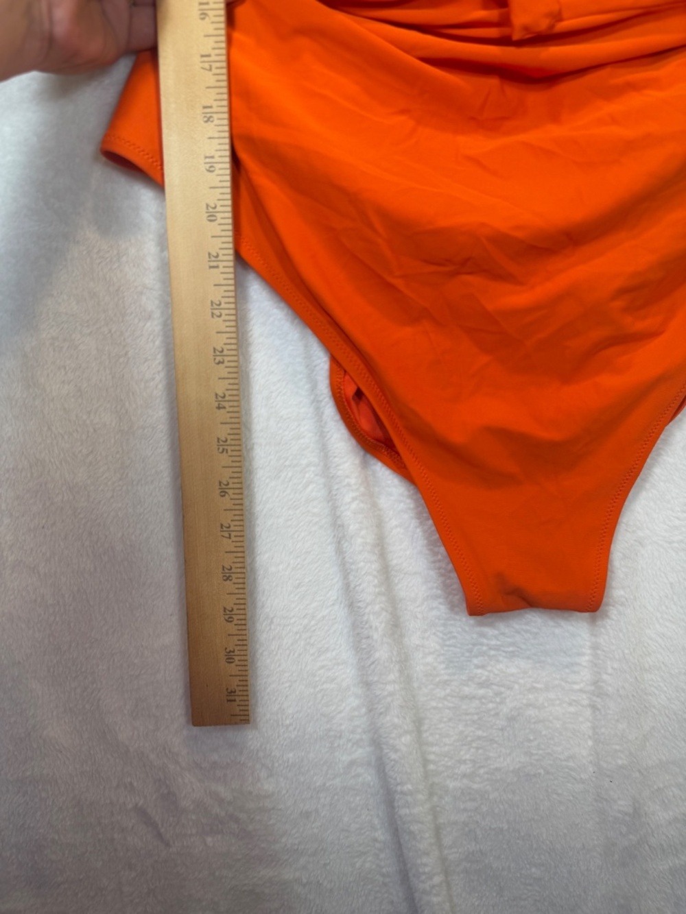Old Navy Bathing Suit Womens Size 3X Orange One Piece Beach Deep Plunge - Picture 6 of 7